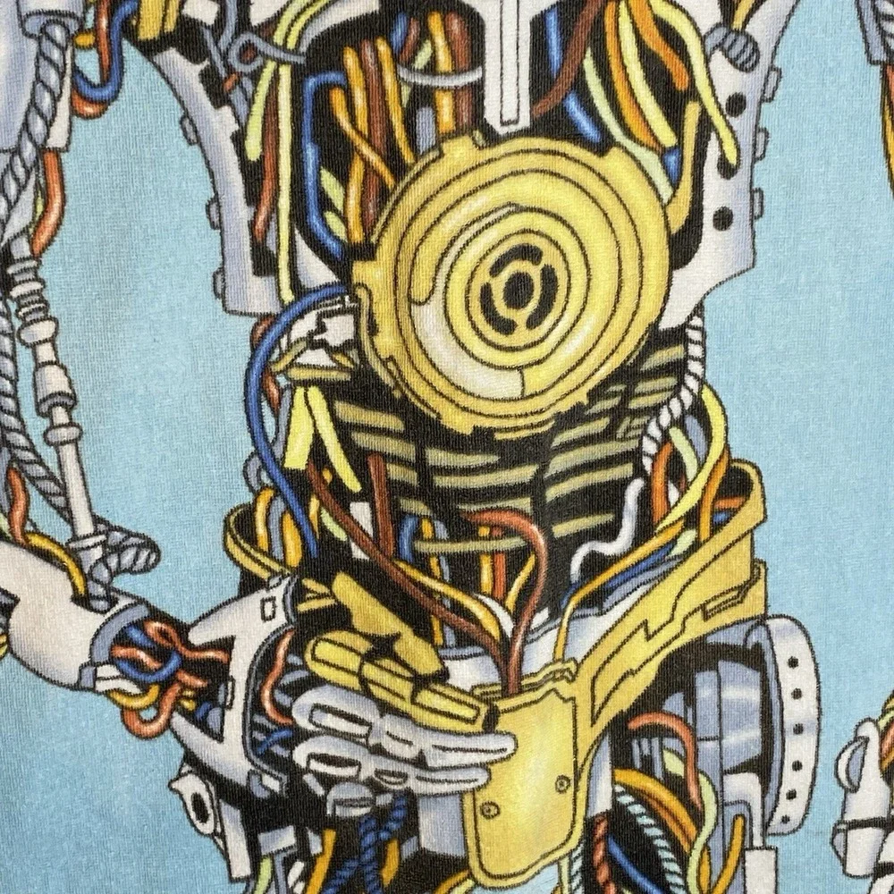 Vintage C-3PO Star Wars Beach Towel 100% Cotton Lucas Film Robot Pre Covered